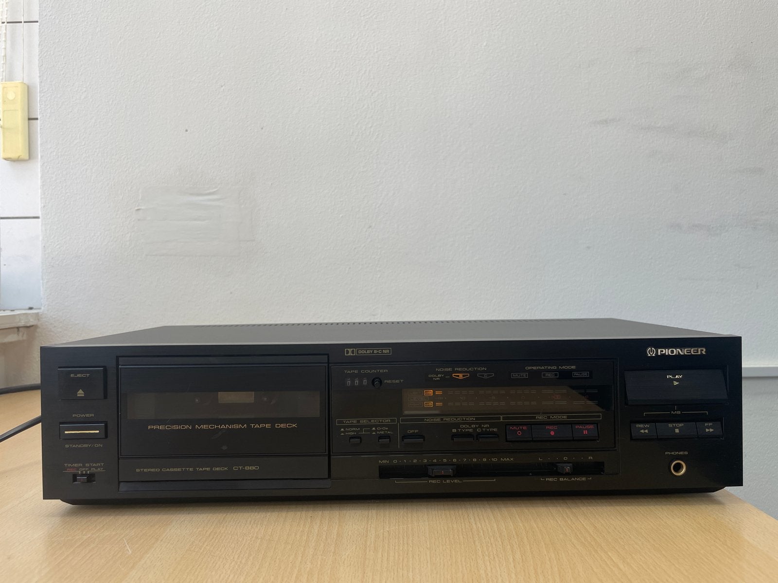 Pioneer CT-880 Vintage Stereo Cassettedeck, Audio, Tv en Foto, Cassettedecks, Overige merken, Tape counter, Enkel, Ophalen of Verzenden