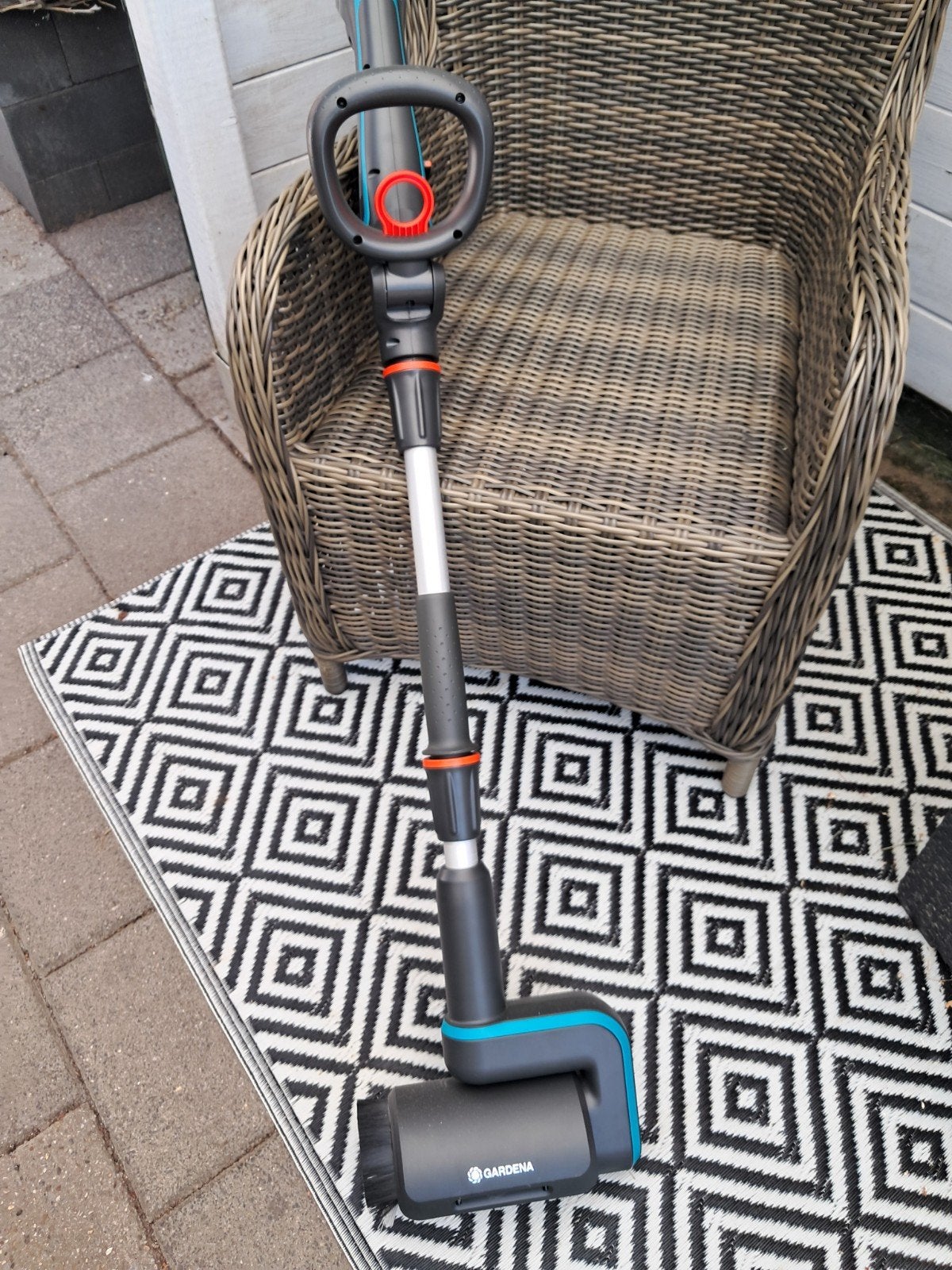 Gardena Accu tarrasborstel met lader en accu, Ophalen, Nieuw