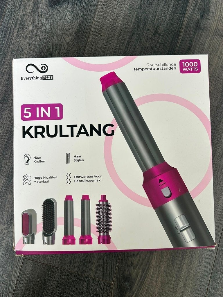 EverythingPlus Airstyler | 5-in-1 haarstyler, Sieraden, Tassen en Uiterlijk, Ophalen of Verzenden, Nieuw, Krultang of Stijltang