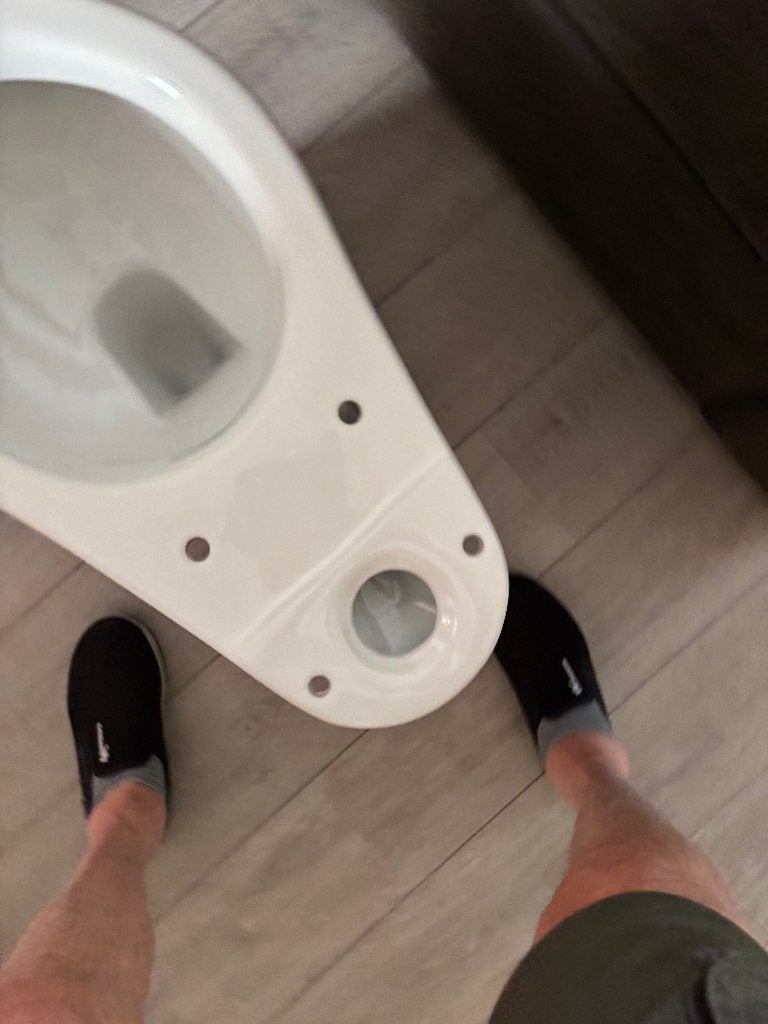 Toilet + Bril Base Line., Doe-het-zelf en Verbouw, Sanitair, Ophalen, Nieuw, Steen, Toilet