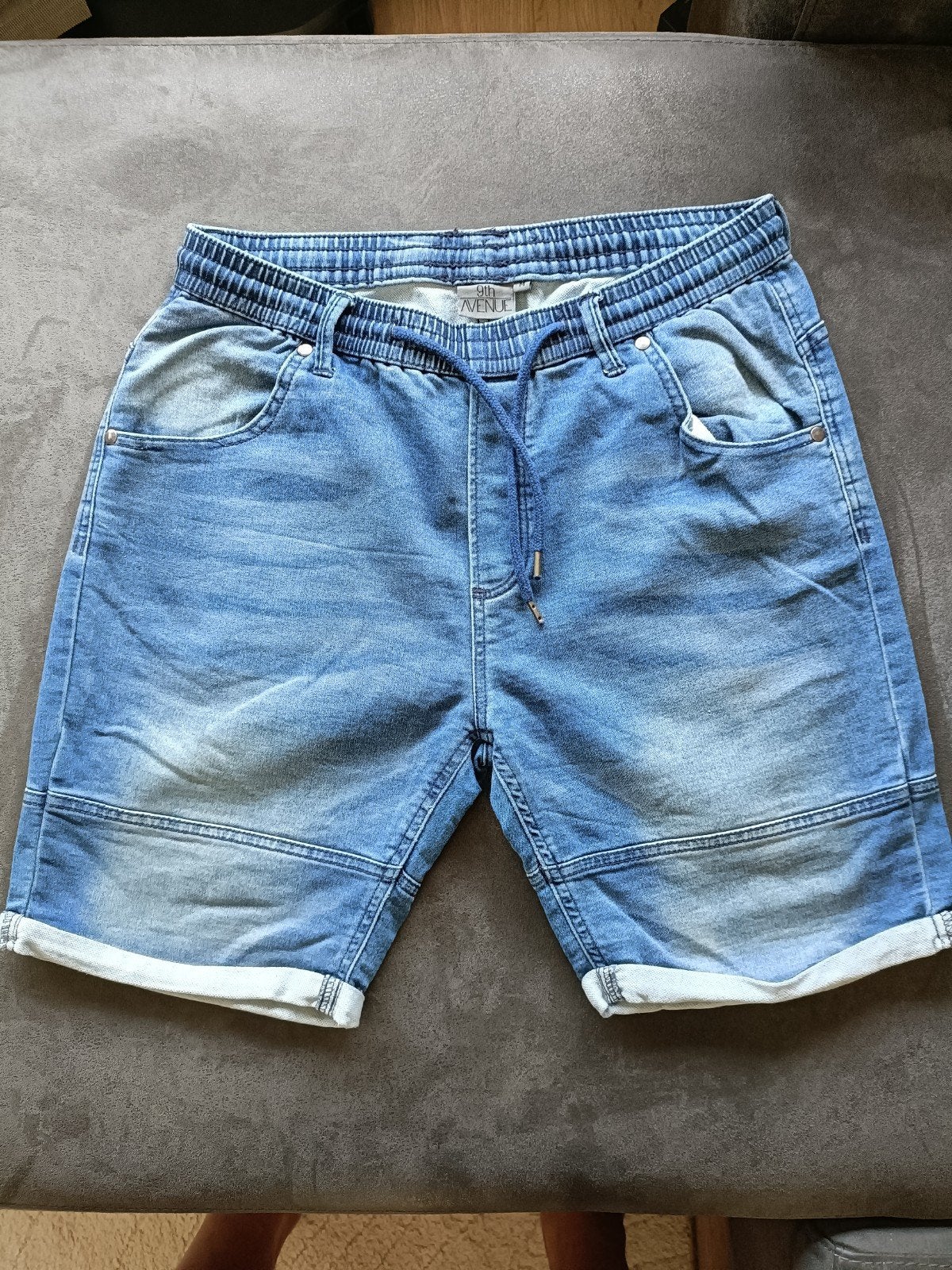 9th Avenue Denim Shorts - Maat M, Blauw, Ophalen of Verzenden, W33 - W34 (confectie 48/50), 9th Avenue