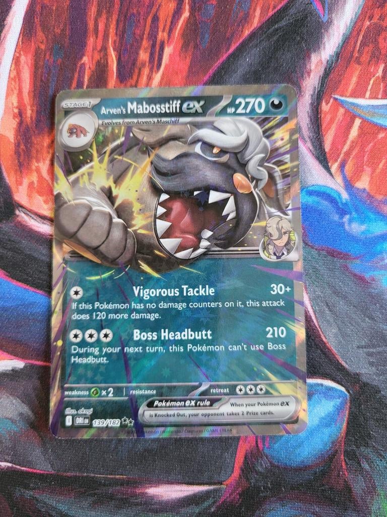 Arven's Mabosstiff EX - Destined Rivals #139/182, Ophalen of Verzenden, Zo goed als nieuw