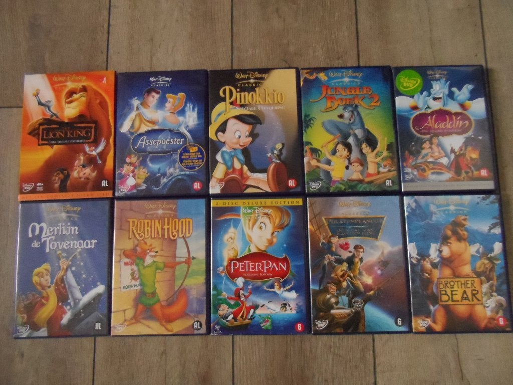 DVD's Walt Disney Classics 10 X, Cd's en Dvd's, Alle leeftijden, Ophalen of Verzenden, Zo goed als nieuw, Avontuur