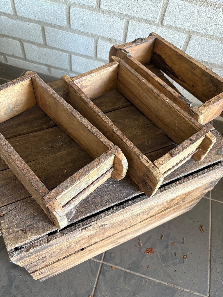 Brocante baksteenmal, Ophalen of Verzenden