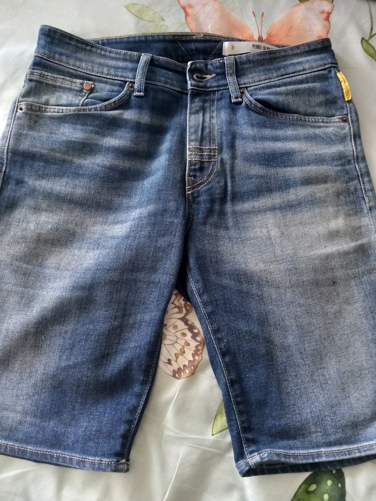 Bermuda perry_slim fit, Maat 38/40 (M), Kort, Blauw, Perry_slim fit