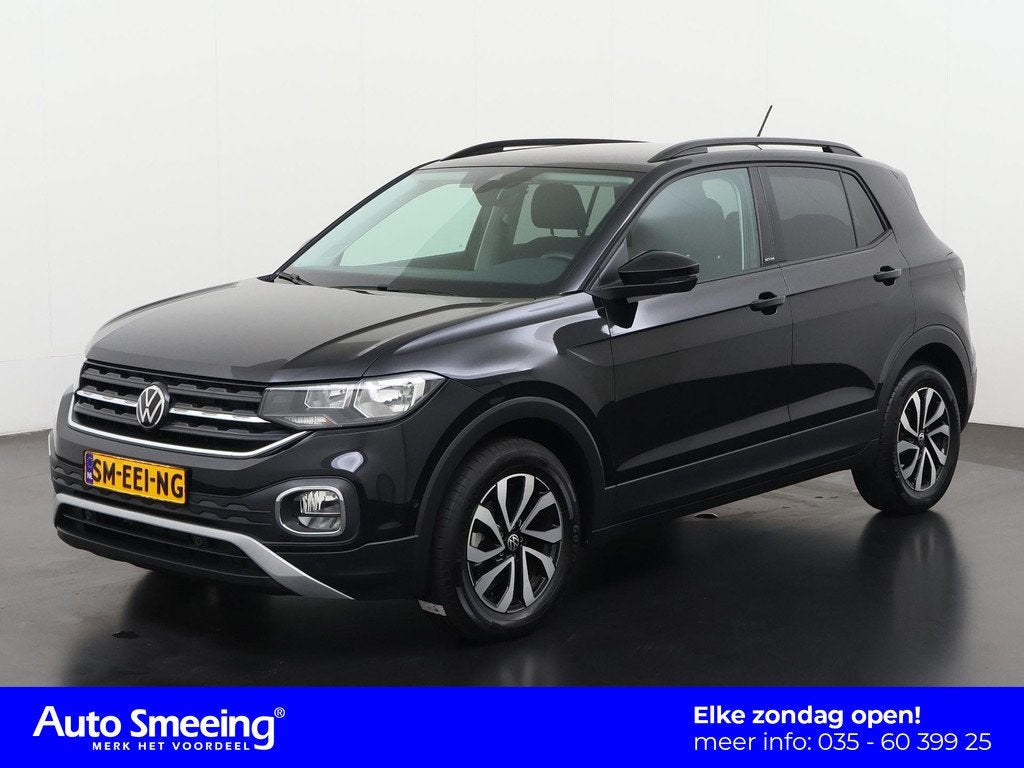 Volkswagen T-Cross 1.0 TSI Active DSG | Camera | Stoelverwar, Auto's, Volkswagen, 12 maanden, Gebruikt, Zwart, Bedrijf