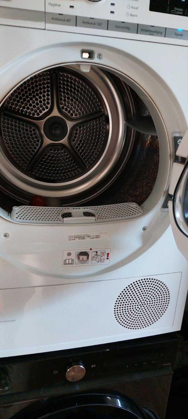 Siemens iQ700 warmtepompdroger 9 kg - Zelfreinigend, Witgoed en Apparatuur, Wasdrogers, Ophalen, 8 tot 10 kg, Zo goed als nieuw