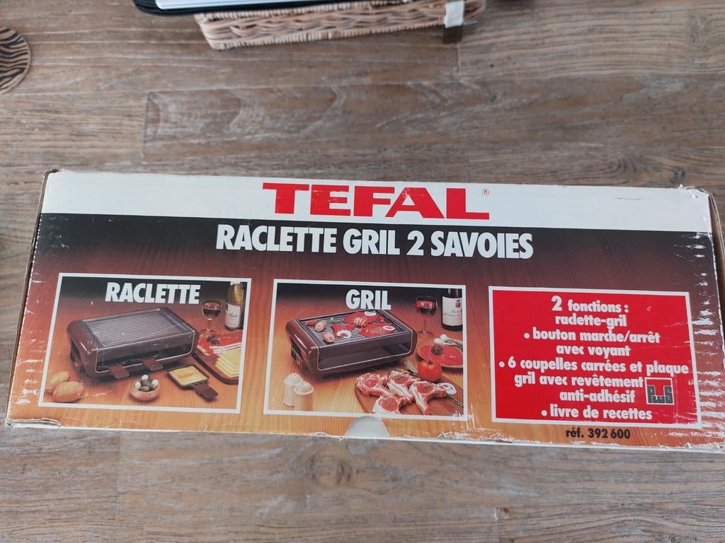 Tefal racelette gril 2 persoons zgan, Ophalen of Verzenden, Zo goed als nieuw