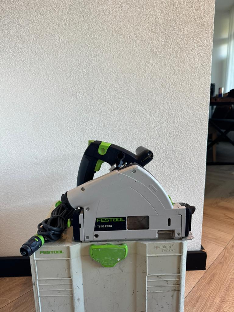 Festool ts 55 FEBQ invalzaag, Ophalen, Gebruikt, Invalzaag, 30 tot 70 mm