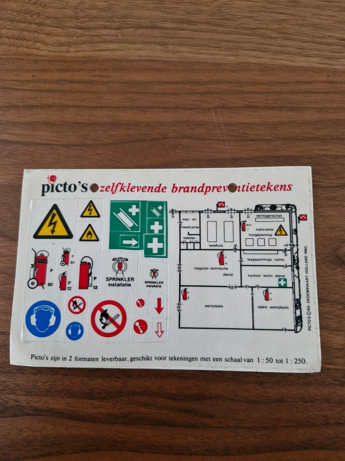 206 Zelfklevende Brandpreventie Pictogrammen (16x11 cm), Ophalen of Verzenden, Nieuw, Overige typen