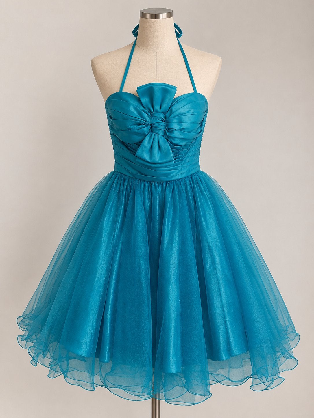 Princess cocktail jurk, Blauw, Ophalen of Verzenden, Zo goed als nieuw, Maat 36 (S)