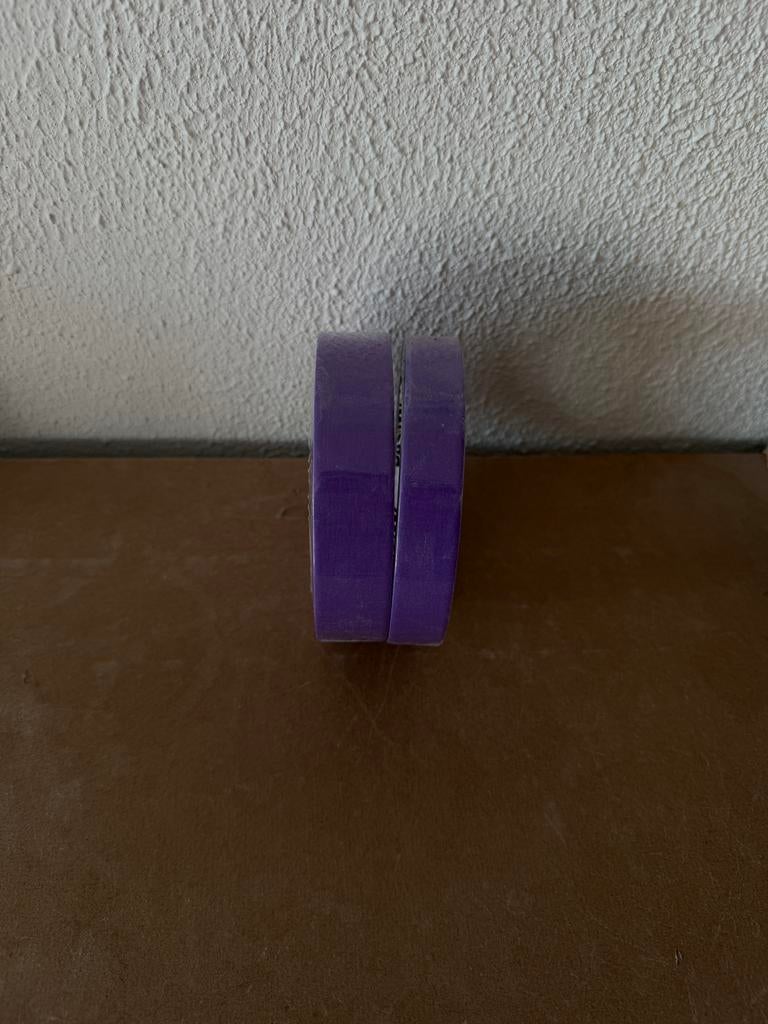 Afplaktape schilderstape washi paars 19mm 24mm, Ophalen of Verzenden