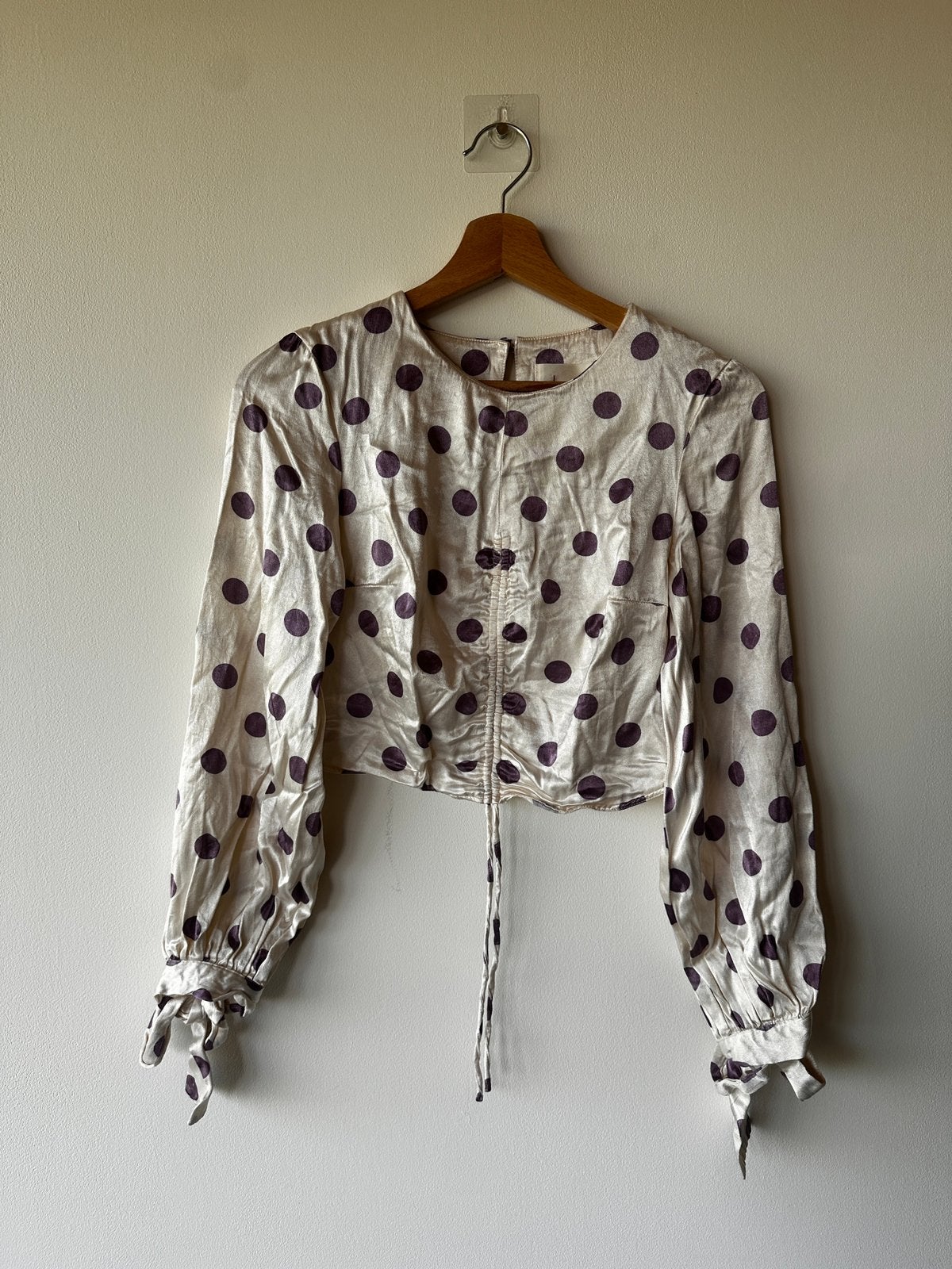 Crop top Anthropologie, Paars, Ophalen of Verzenden, Lange mouw, Maat 36 (S)