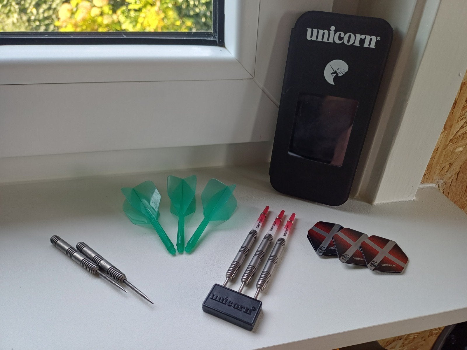 Unicorn Michael Smith 24g Darts met extra barrels, Ophalen of Verzenden, Zo goed als nieuw, Pijlen