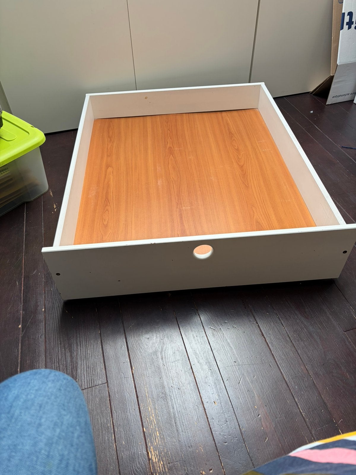 2 opberglades voor onder een bed 77x92x22, Ophalen, Gebruikt