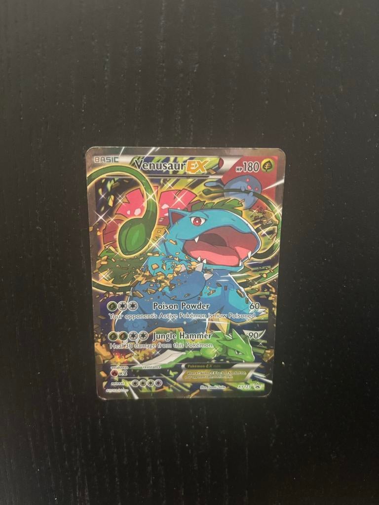 Pokemon Venusaur EX XY123 Promo Kaart, Ophalen of Verzenden, Zo goed als nieuw, Losse kaart, Foil