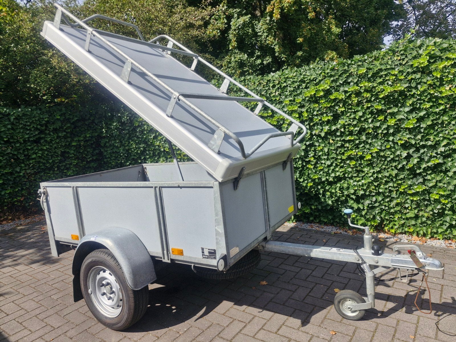 Saris S4-750-O Bagagewagen met imperiaal en reservewiel, Auto diversen, Ophalen, Zo goed als nieuw