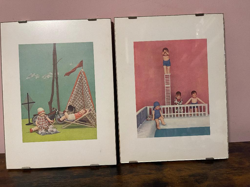 Vintage lijsten met Kathe Kruse poppen, Ophalen of Verzenden