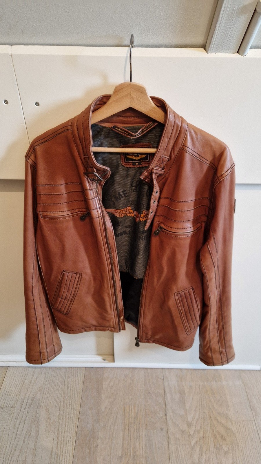 PME Legend Leren Jas - Zo Goed als Nieuw, Bruin, Maat 48/50 (M), Pall Mall PME Legend, Ophalen of Verzenden