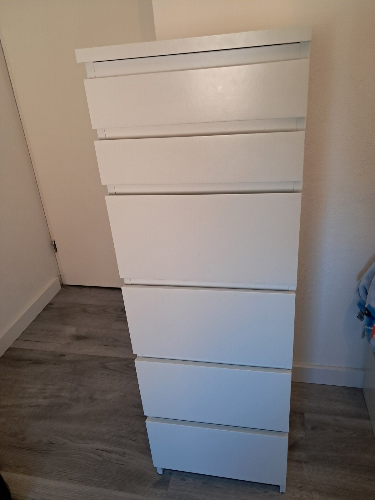 IKEA MALM ladekast met 6 lades en opklapbare spiegel, Ophalen, Minder dan 50 cm, Gebruikt, 5 laden of meer