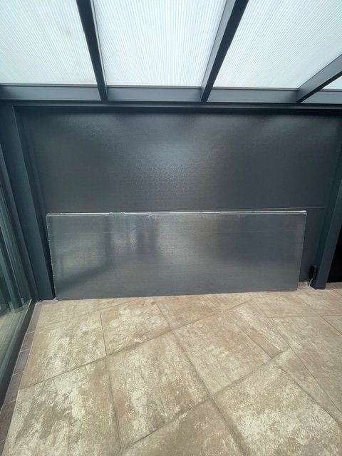 Geïsoleerde aluminium plaat met profielen 300 x 102 x 4 cm, Ophalen, Nieuw, Overige materialen, 20 tot 50 mm