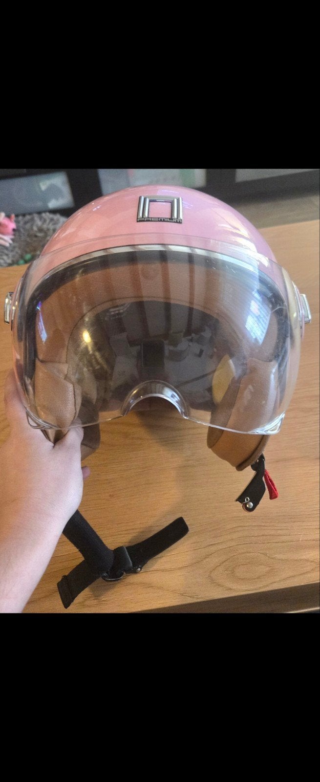 Roze helm - weinig gebruikt, Ophalen, Gedragen, 55 cm (S, 6⅞ inch) of minder