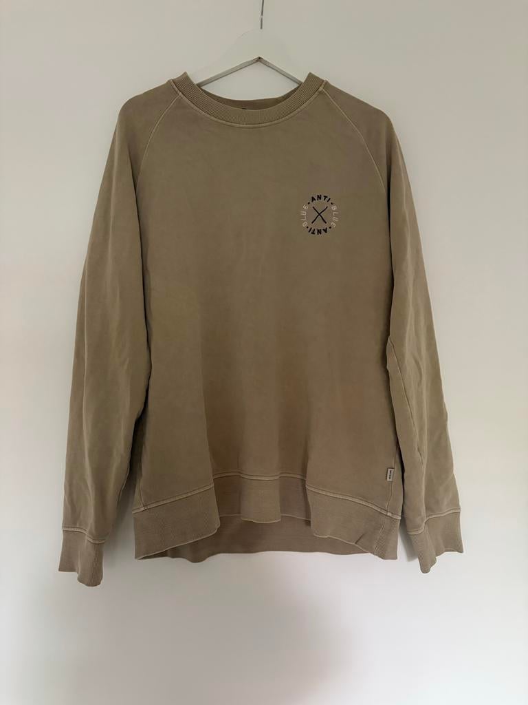 Heren trui van Anti Blue in maat XL, Kleding | Heren, Truien en Vesten, Ophalen of Verzenden, Gedragen, Maat 56/58 (XL), Beige