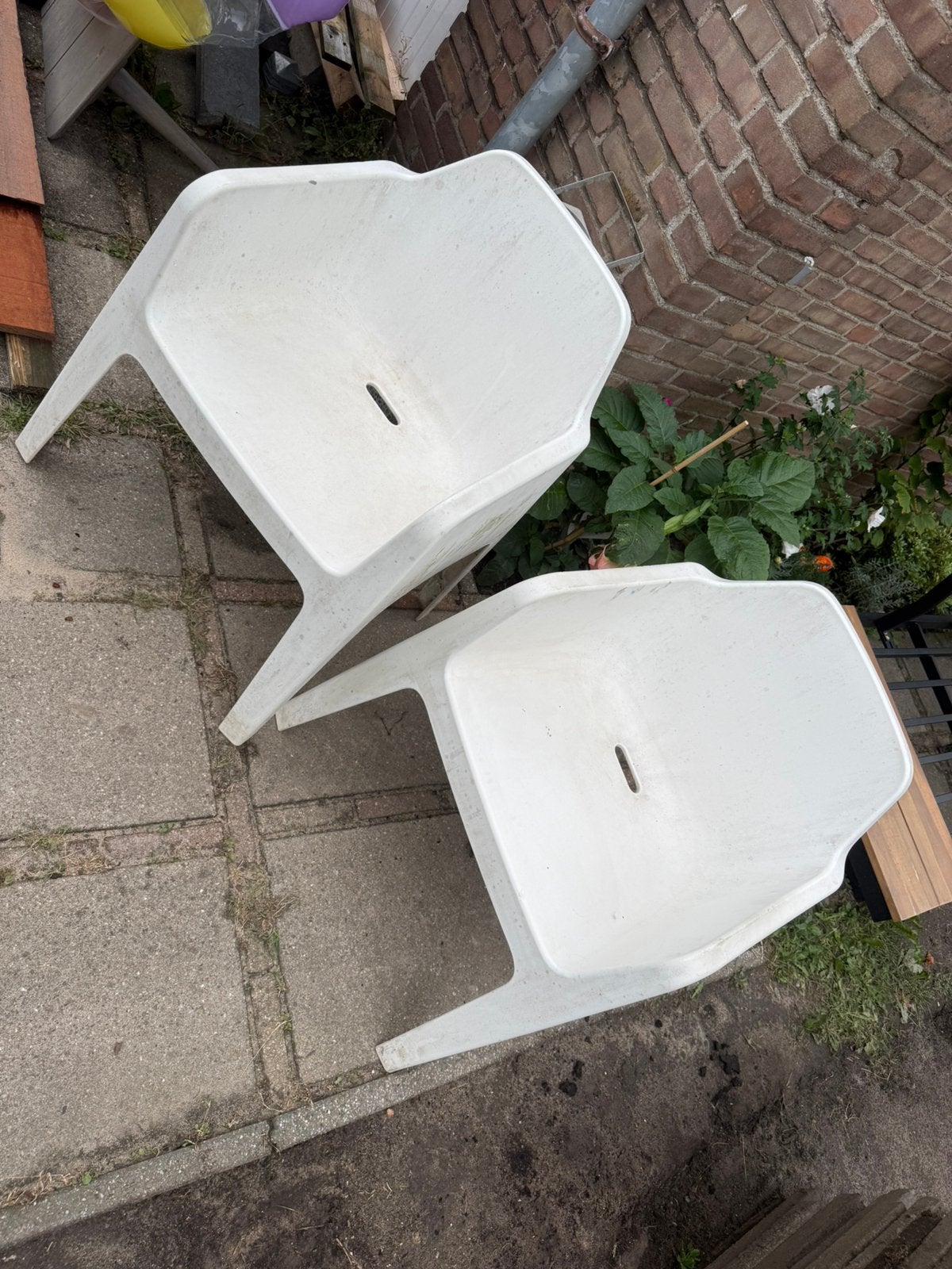 Pedrali Plus Air 631 loungestoel van kunststof, Ophalen, Gebruikt, Kunststof, Stapelbaar
