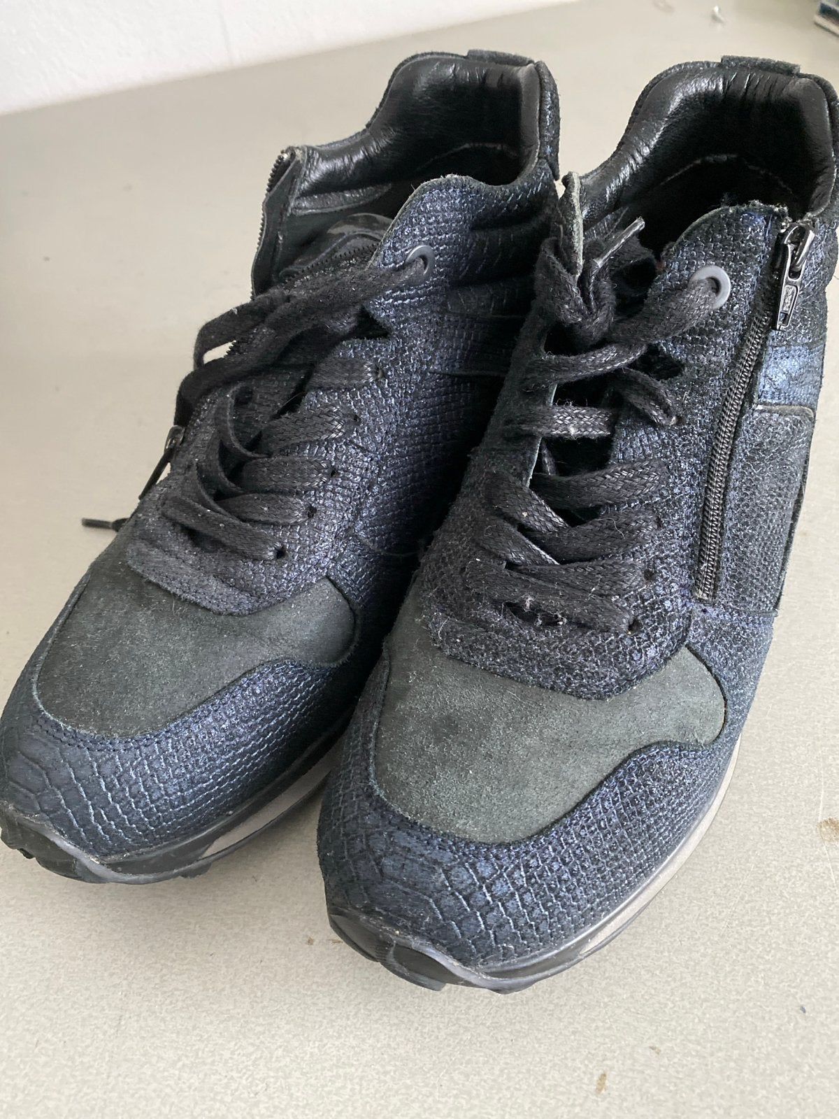 Xsensible Stretchwalker sneakers, maat 40 donkerblauw, Ophalen of Verzenden, Gedragen, Zwart, Sneakers of Gympen