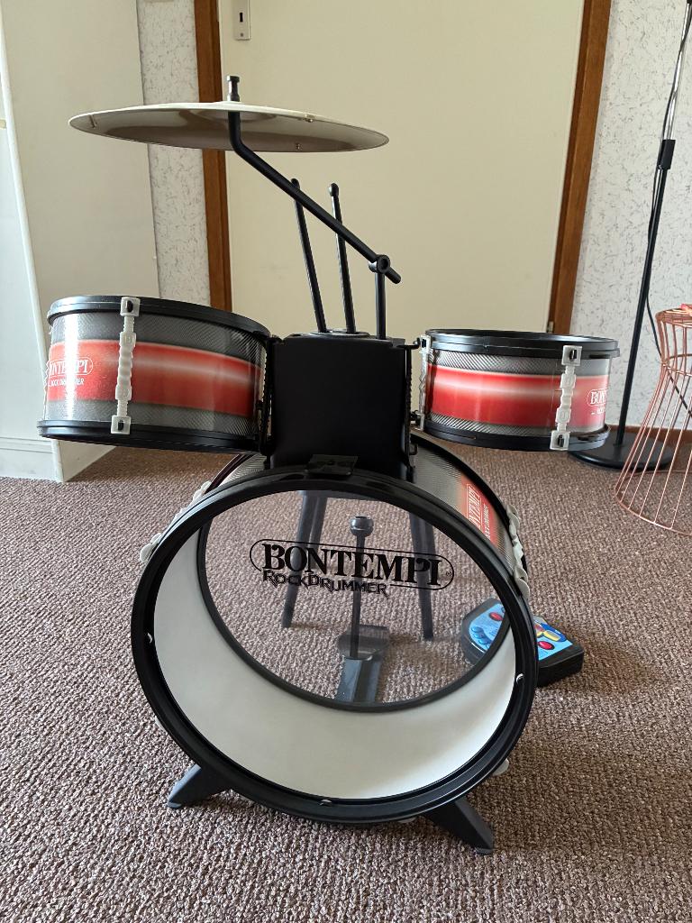 Bontempi Rock Drum Set met Stoeltje, Ophalen, Jongen of Meisje