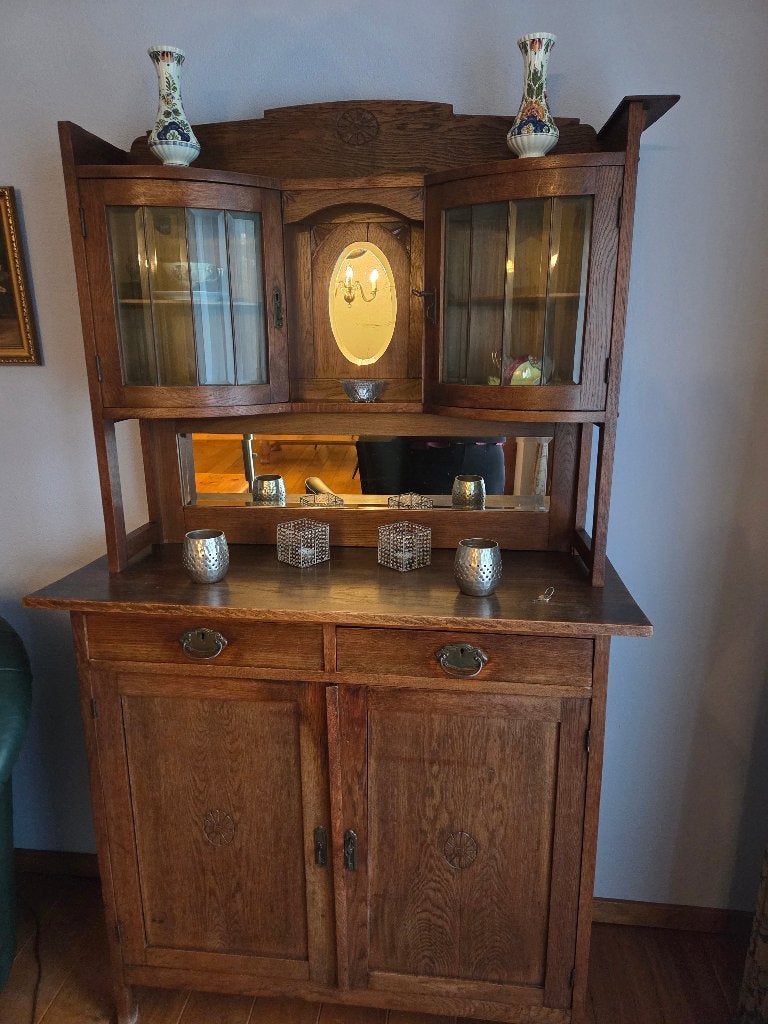 Vintage houten kast, Ophalen