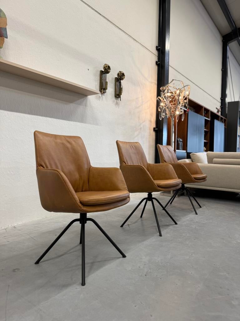6 Nieuw De Toekomst Rhode draai eetkamerstoelen leer stoel, Huis en Inrichting, Stoelen, Nieuw, Vijf, Zes of meer stoelen, Leer