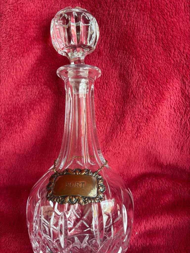 Antieke Kristallen Port Decanter – origineel, ca. 1885, Ophalen of Verzenden