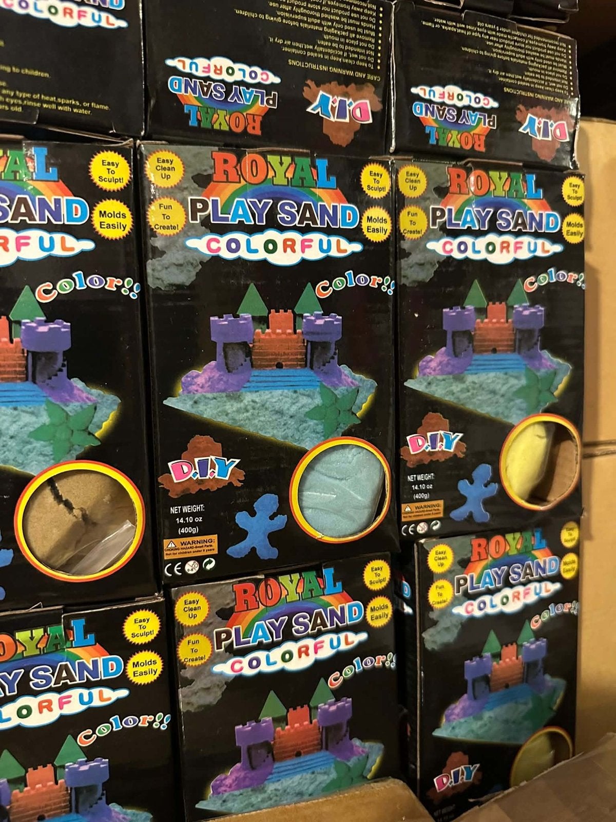 24x Royal Play Sand Kleurrijk Kinetisch Zand Speelgoed, Ophalen of Verzenden, Nieuw, Knutselen