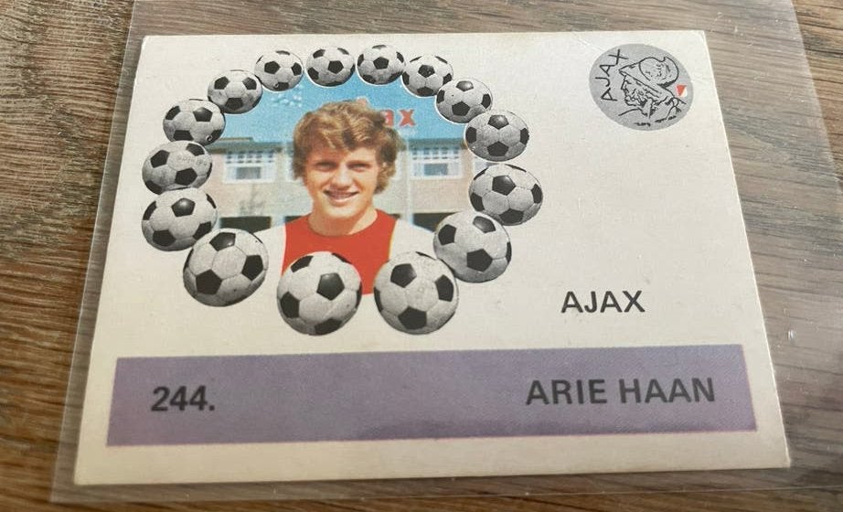 Arie Haan Ajax Rookie Kaart - MONTY Voetbalplaatje, Ophalen of Verzenden, Zo goed als nieuw, Ajax, Poster, Plaatje of Sticker