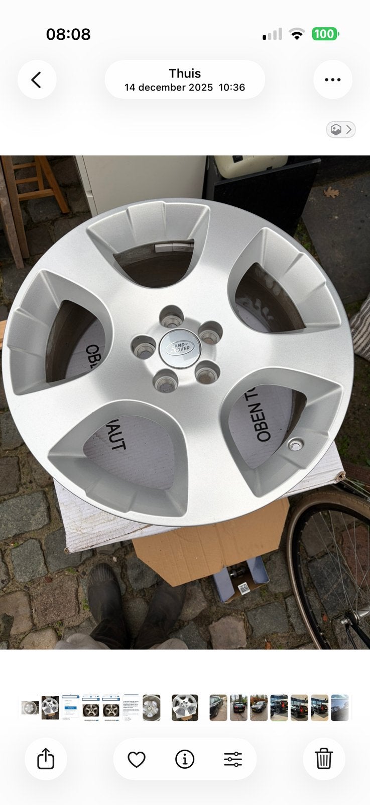 Land Rover Velgen (4 stuks)  20 inch - Zo goed als nieuw, Ophalen, Gebruikt, Velg(en), All Season