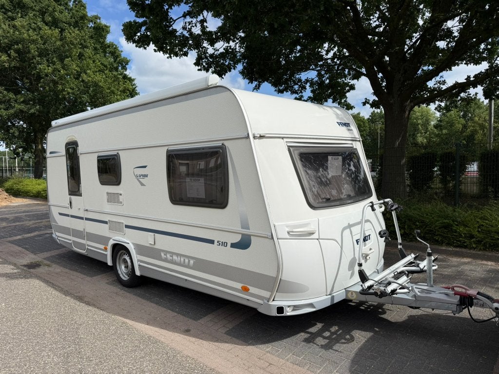 Fendt Saphir 510TFK 2011 Zeer compleet Eerste eigenaar Airco, Caravans en Kamperen, Dwarsbed, Treinzit, Particulier, Schokbreker