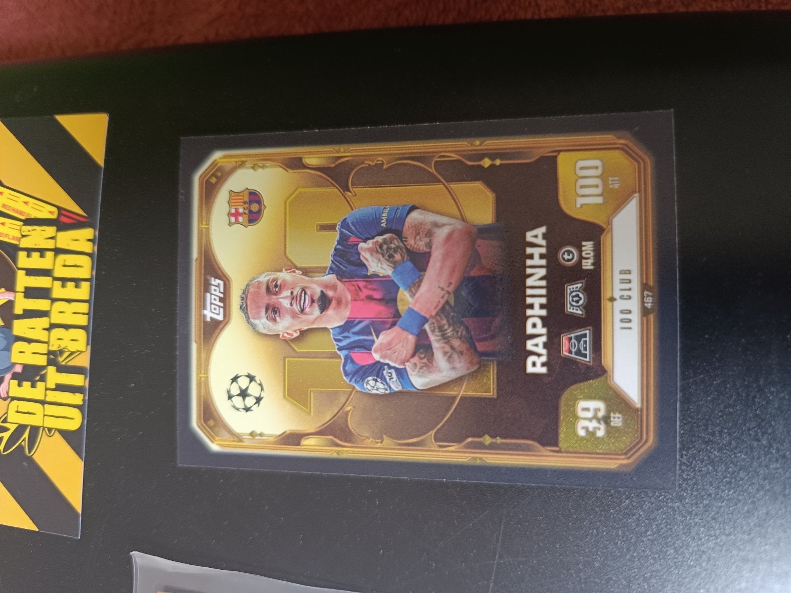 Topps Raphinha Spelerskaart - FC Barcelona, Verzamelen, Sportartikelen en Voetbal, Ophalen of Verzenden, Zo goed als nieuw, Buitenlandse clubs