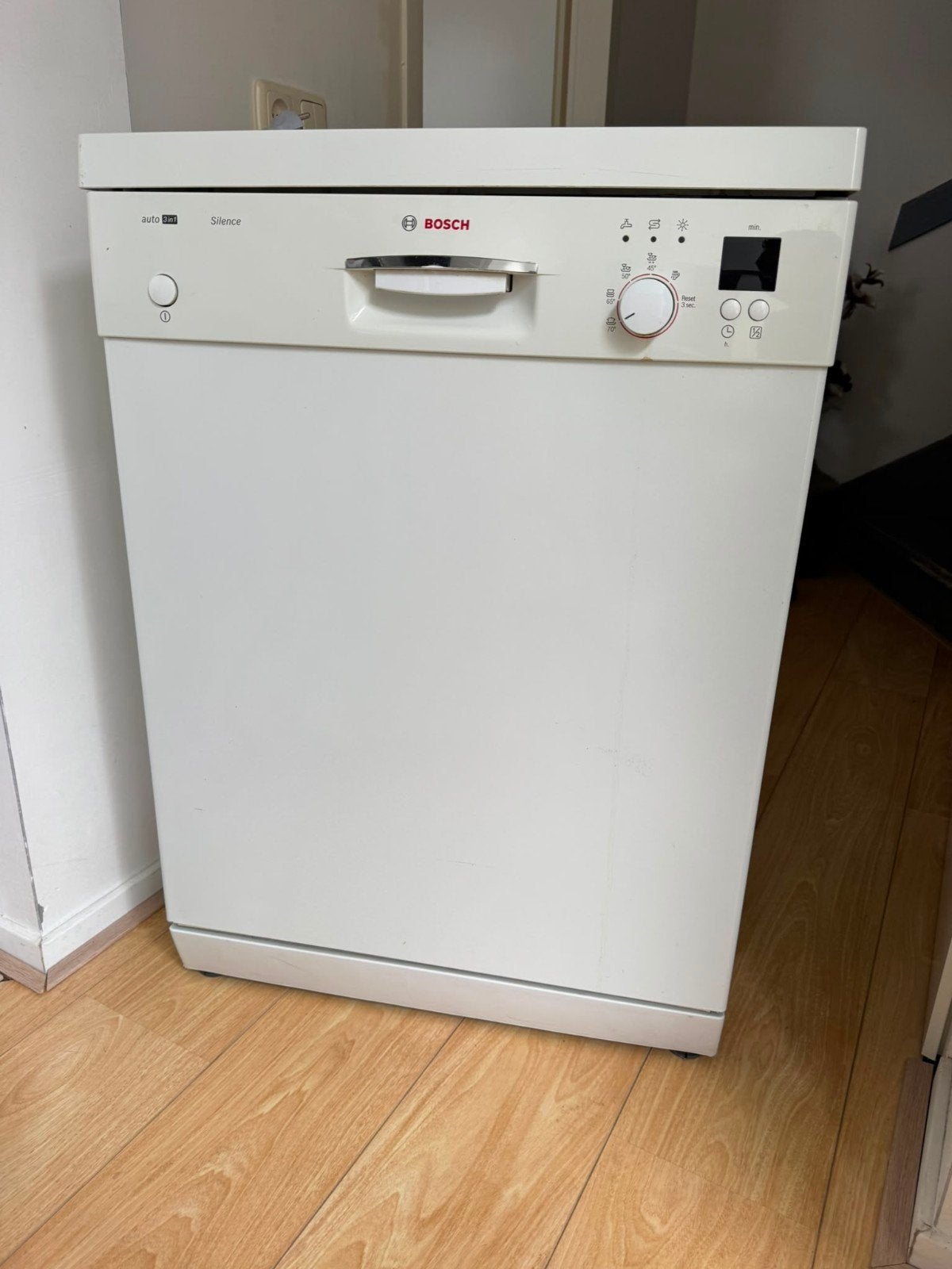 Bosch Silence Vrijstaande Vaatwasser, Witgoed en Apparatuur, Vaatwasmachines, Ophalen, Gebruikt, Eco programma, 85 tot 90 cm