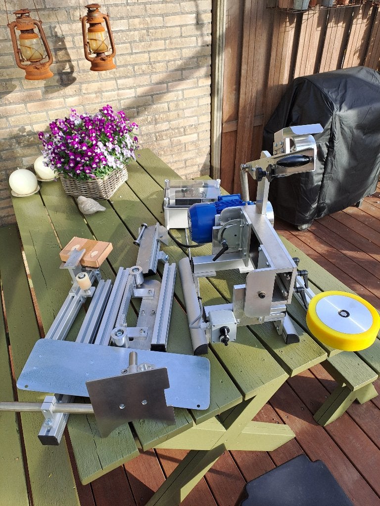 Bandschuurmachine voor messen maken, Ophalen, Nieuw, 600 tot 1200 watt, Bandschuurmachine