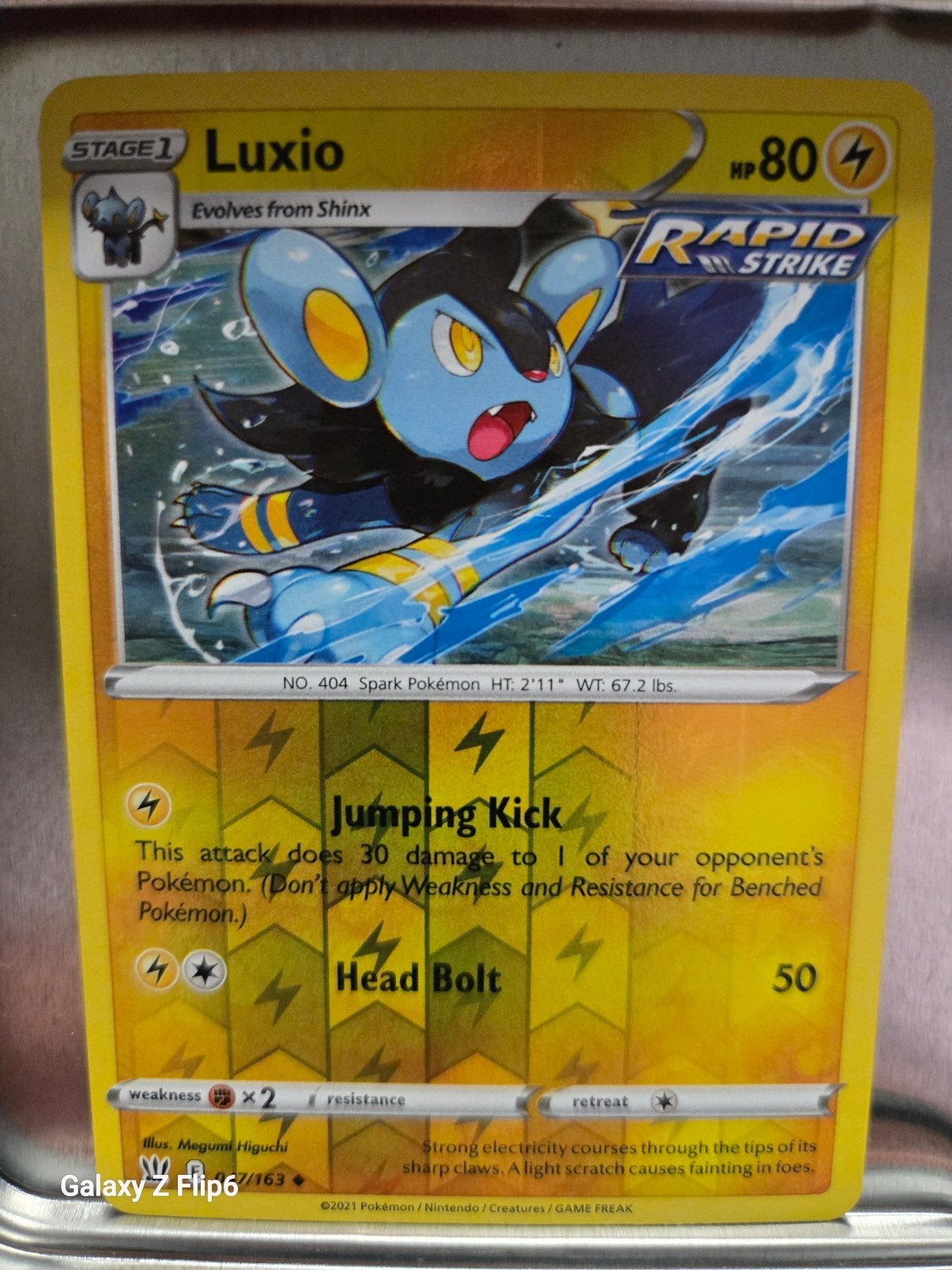 Pokémon Kaart: Luxio (Rapid Strike) - Zo goed als nieuw, Ophalen of Verzenden, Zo goed als nieuw, Losse kaart