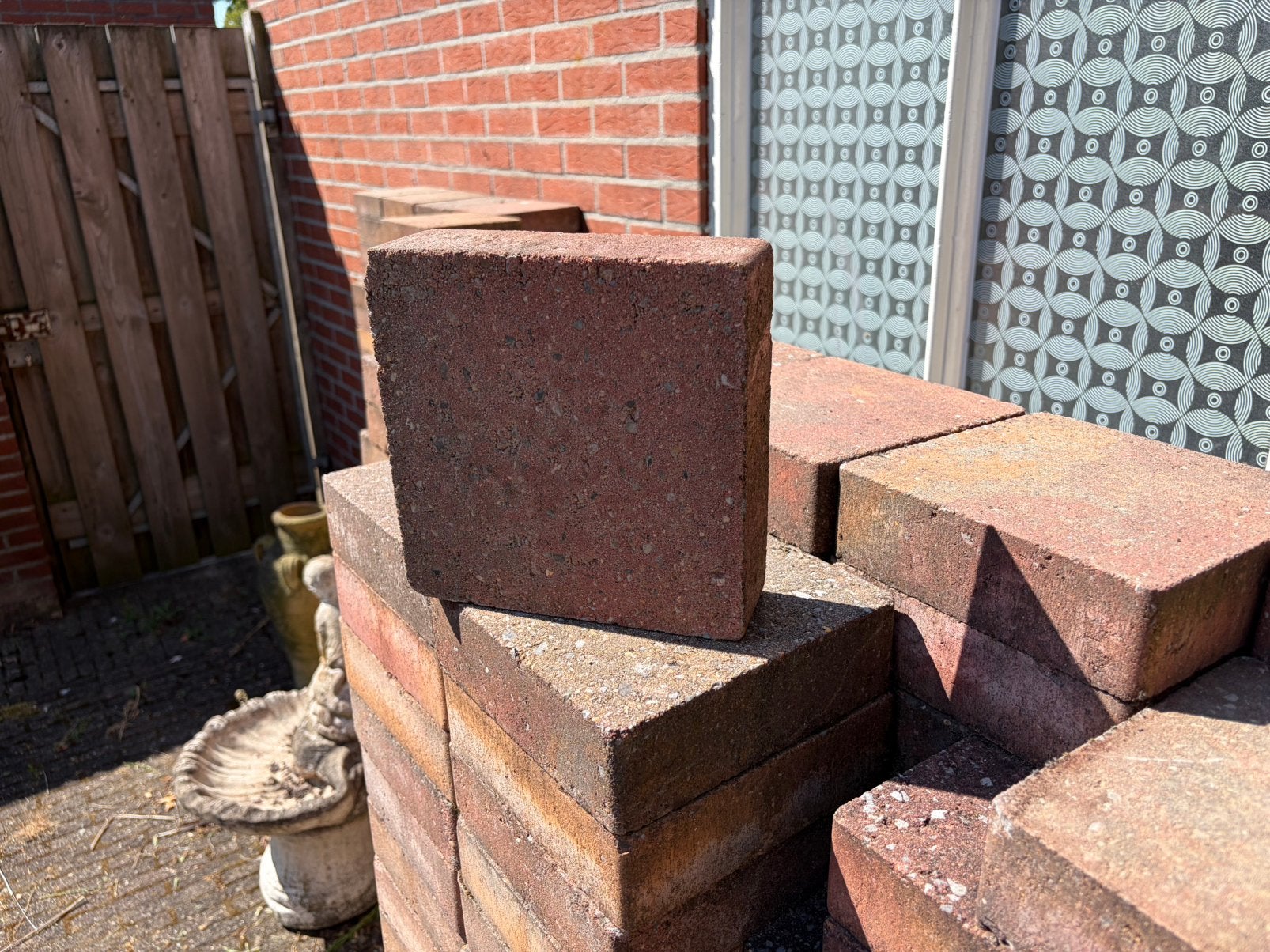 Tegels 20-20-6, Tuin en Terras, Ophalen, Zo goed als nieuw, Beton, Terrastegels