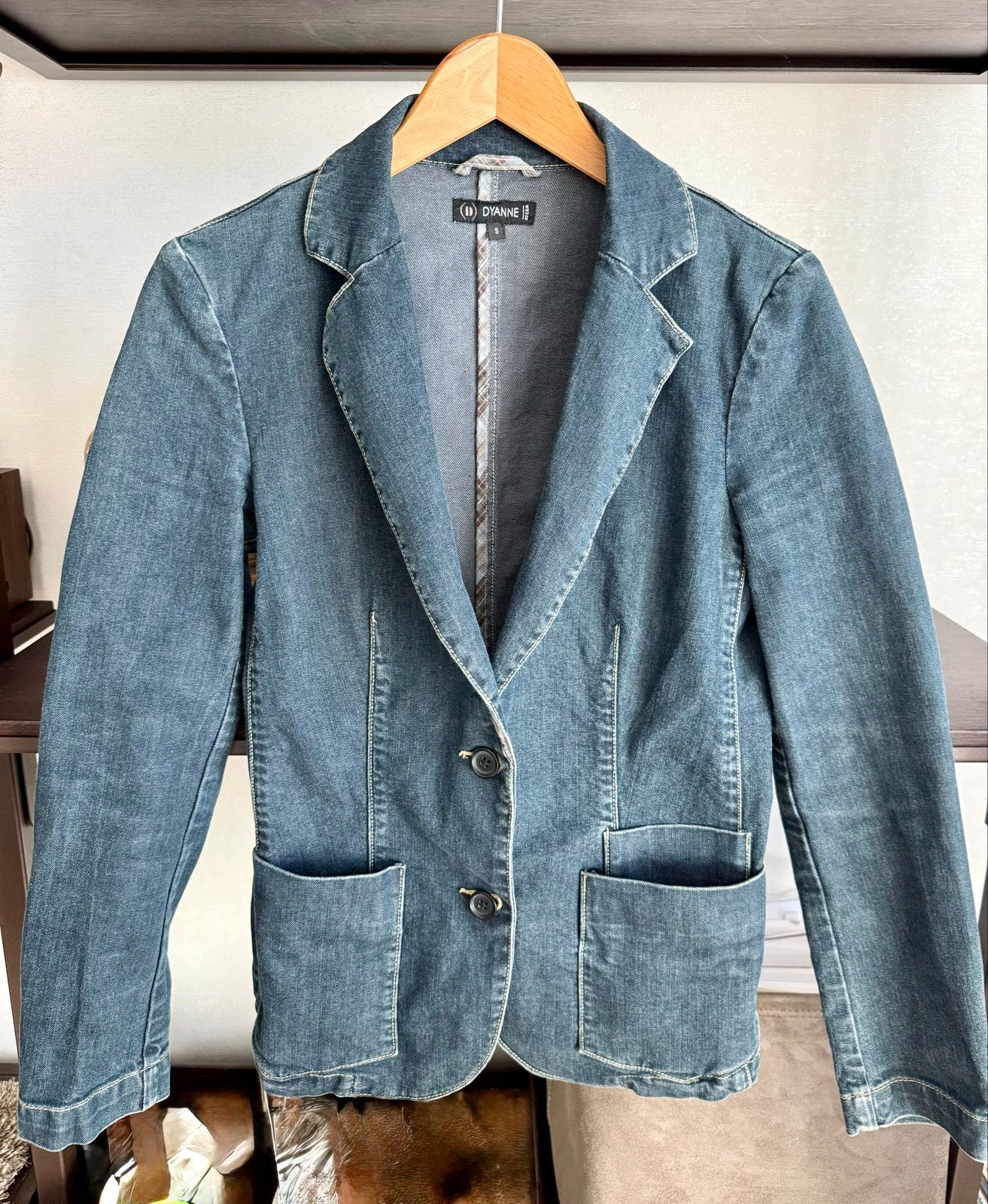 Soepel spijkerjasje van D'Yanne, Kleding | Dames, Ophalen of Verzenden, Gedragen, Blauw, Jasje