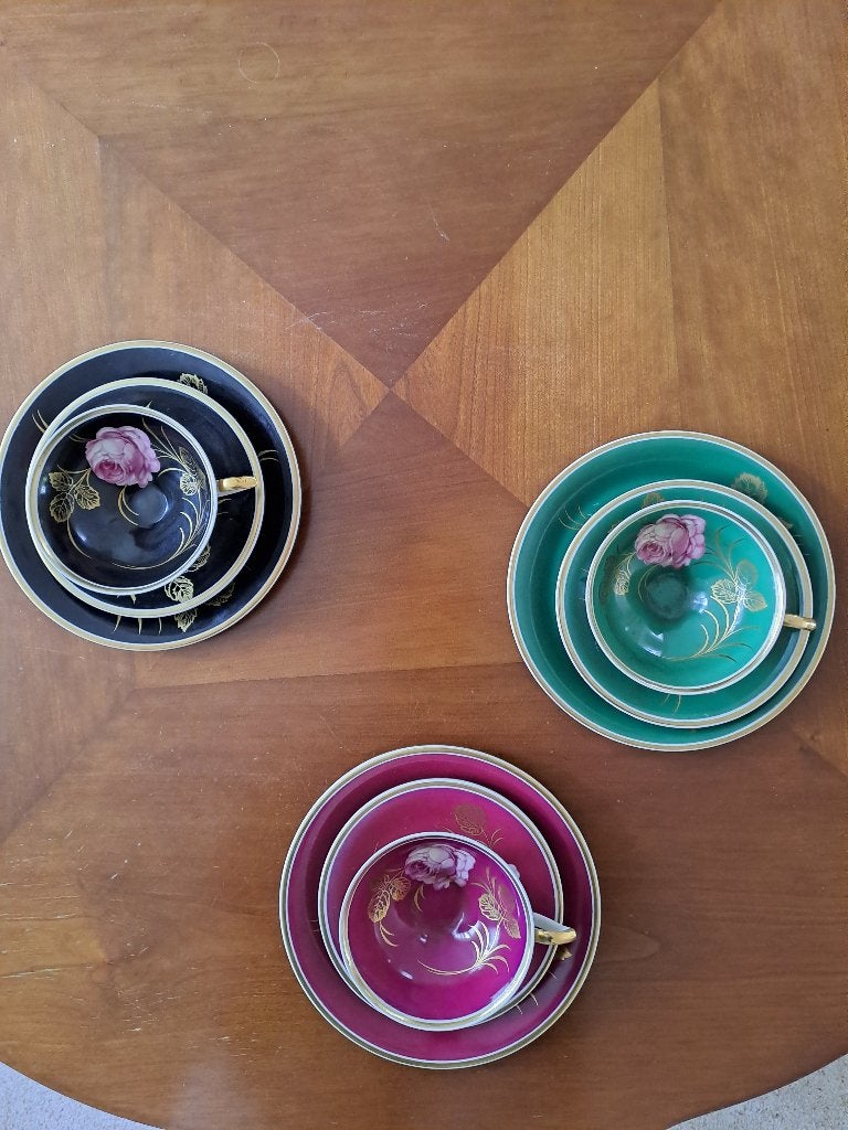 3 setjes High Tea servies, Ophalen, Gebruikt, Overige stijlen, Kop(pen) en/of Schotel(s)