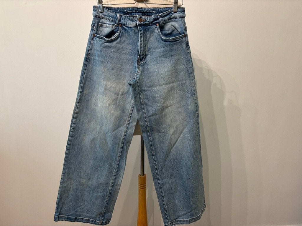 Trendy Wijde broek My Essential Wardrobe High Waist mt 30/34, Kleding | Dames, Spijkerbroeken en Jeans, My Essential Wardrobe