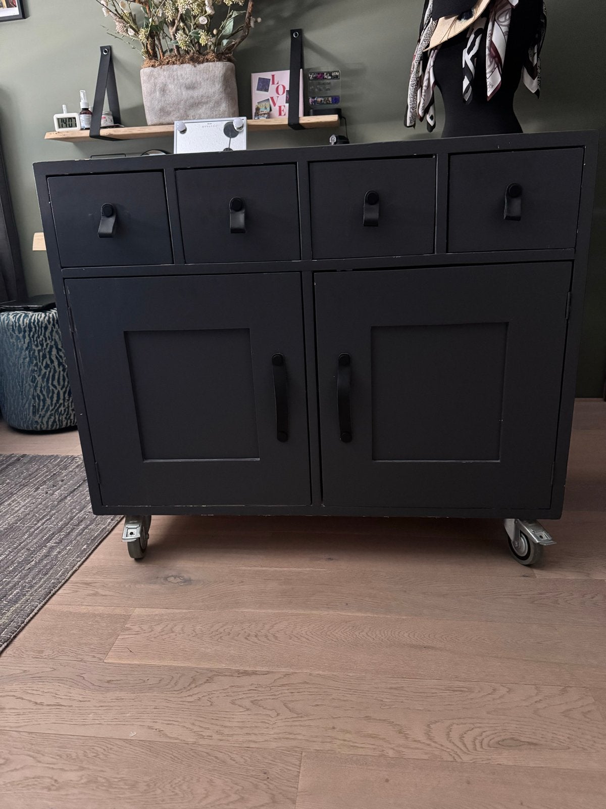 Commode op wieltjes, Kinderen en Baby's, Kinderkamer | Commodes en Kasten, Ophalen, Gebruikt, 50 tot 70 cm, 100 cm of meer