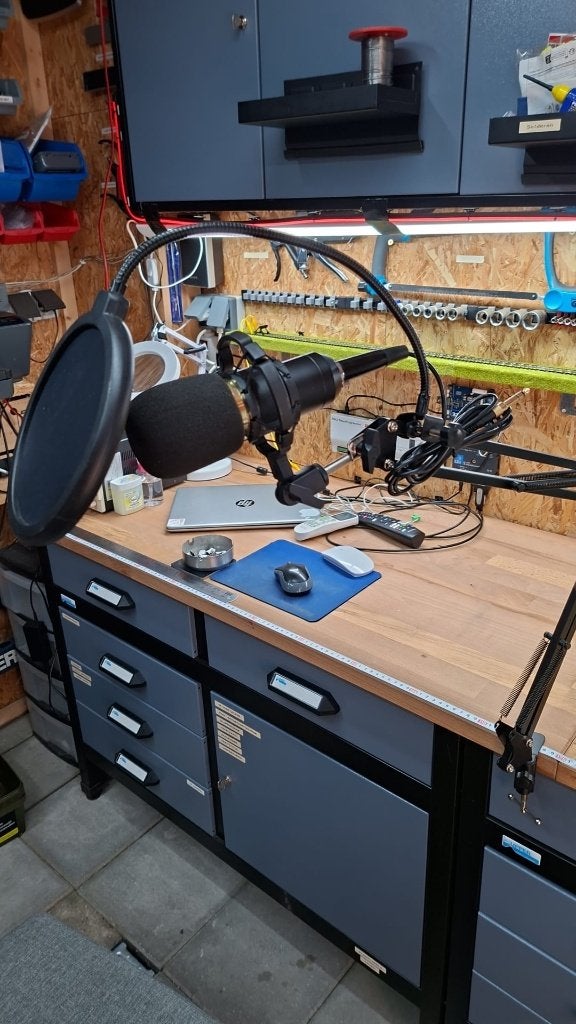 Verstelbare microfoonhouder, Ophalen of Verzenden, Nieuw, Studiomicrofoon