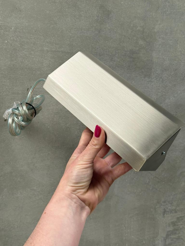 RVS bedlampje / wandlampje, Q, Q, Ophalen of Verzenden, Zo goed als nieuw