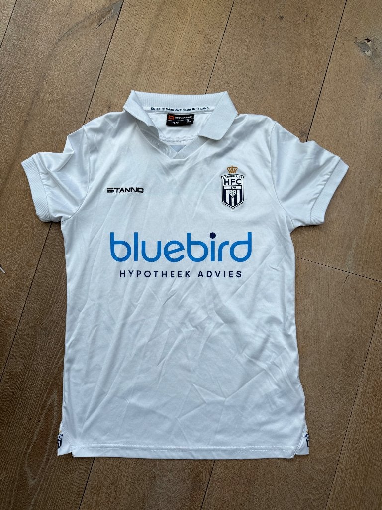Voetbalclub HFC (Haarlem) uit shirt wit maat 152, Maat XS of kleiner, Ophalen, Zo goed als nieuw, Shirt