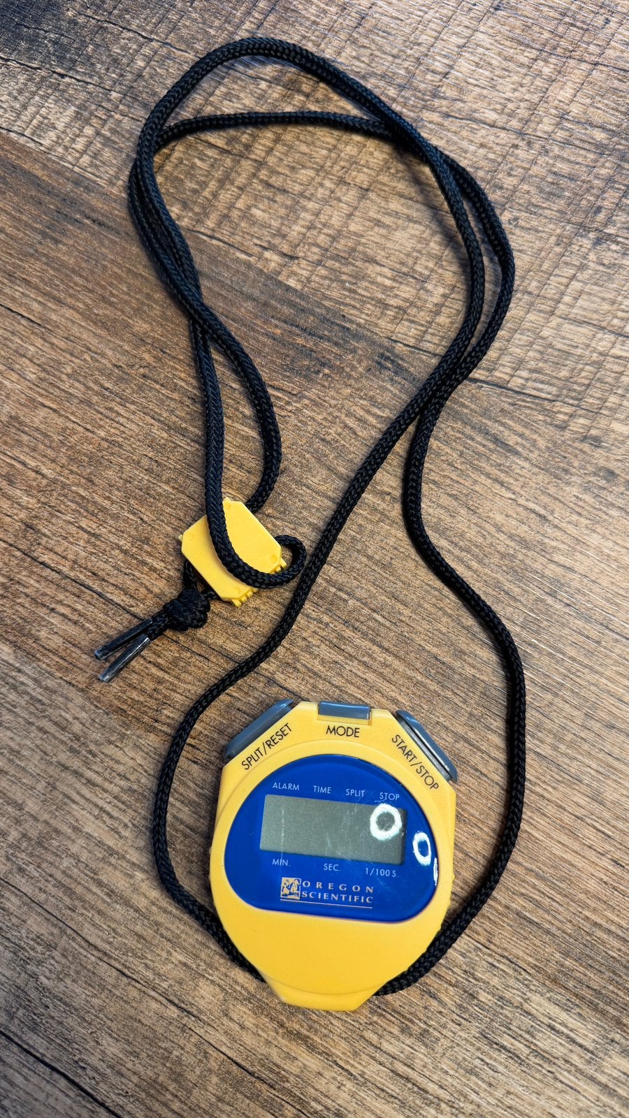 Oregon Scientific Stopwatch - Geel/Blauw, Ophalen of Verzenden, Gebruikt